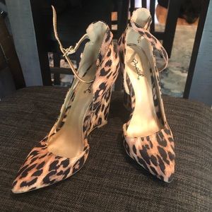 Leopard print heels